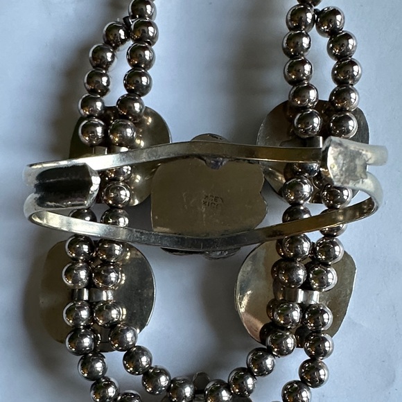 vintage Turquoise and Silver Jewelry Set native blossom costume jewelry - Picture 15 of 17